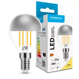   Modee LED Izzó Filament G.Mini P45 Silver Top 4W E14 320° 2700K (400 lumen)