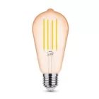 Modee LED Izzó Filament Amber ST64 4W E27 320° 1800K (360 lumen)
