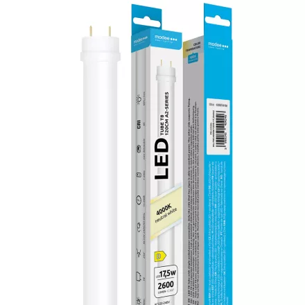 Modee Lighting LED Fénycső T8 1200mm 17,5W 6000K A2-series (2600 lumen) ERP B1