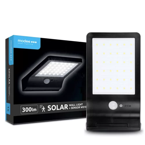   Modee Lighting LED Szolár Napelemes Reflektor WS107 + sensor (300 lumen)