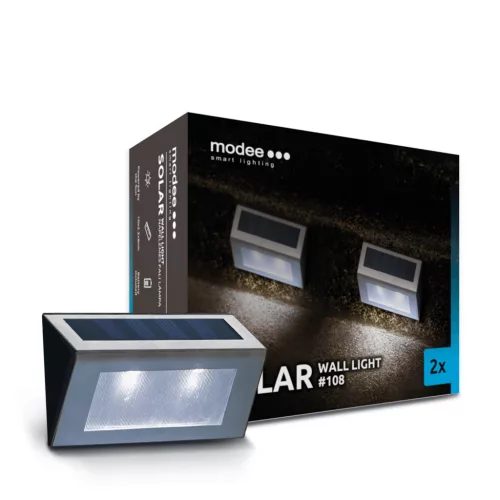   Modee Lighting LED Szolár Napelemes Fali Lámpa WS108 (2db/doboz)