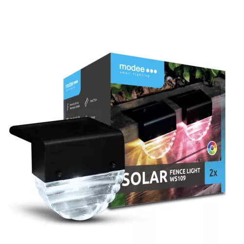   Modee Lighting LED Szolár Napelemes Fali Lámpa WS109 RGB (2db/doboz)