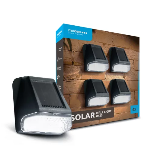  Modee Lighting LED Szolár Napelemes Fali Lámpa WS120 (4db/doboz)