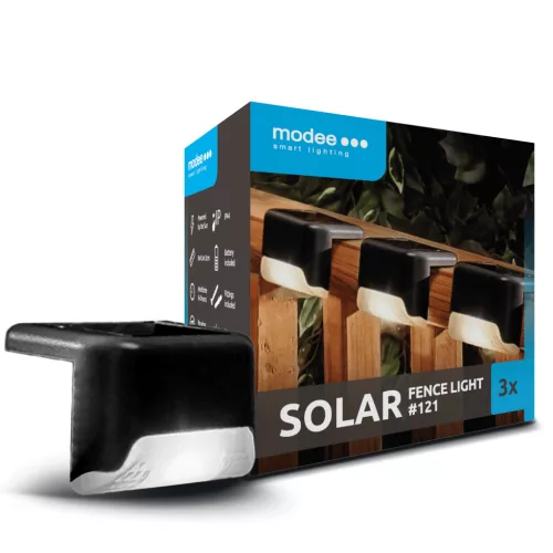   Modee Lighting LED Szolár Napelemes Szegély Lámpa WS121 (3db/doboz)