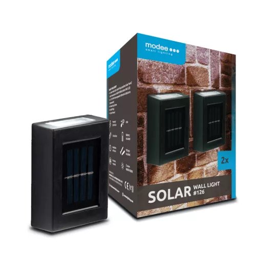   Modee Lighting LED Szolár Napelemes Fali Lámpa WS126 (2db/doboz)