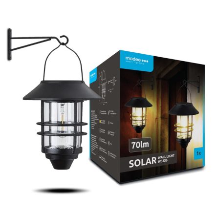 Modee Lighting LED Szolár Napelemes Fali Lámpa WS136 (70 lumen)