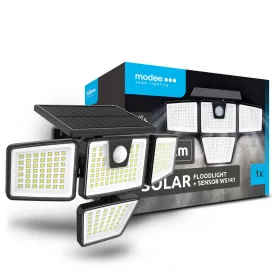   Modee Lighting LED Szolár Napelemes Reflektor WS141 + sensor (1500 lumen)