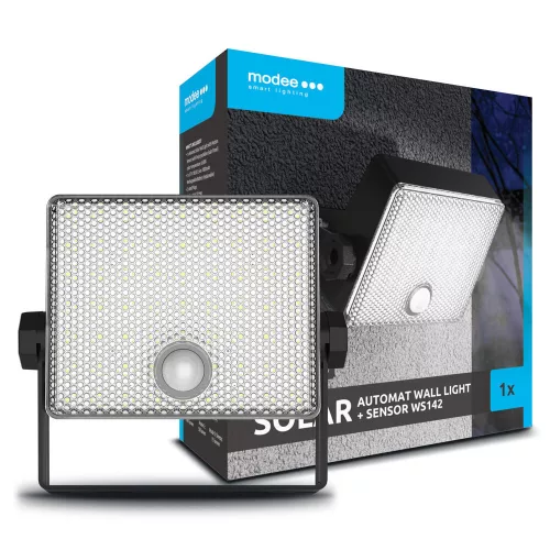   Modee Lighting LED Szolár Napelemes Reflektor WS142 automata+sensor (500 lumen)