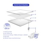 Modee LED Panel BackLit 600x600mm PHILIPS driver 27W 4000K (3510 lumen) UGR19