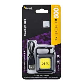   Technik Elemlámpa K01 (akkumulátoros 500mAh) COB LED + USB-C (500 lumen)