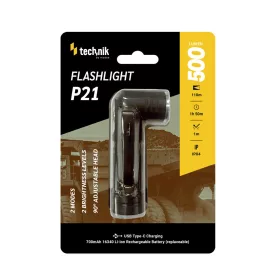   Technik Elemlámpa P21 (+1x16340 700mAh) OSRAM P8 LED (500 lumen)