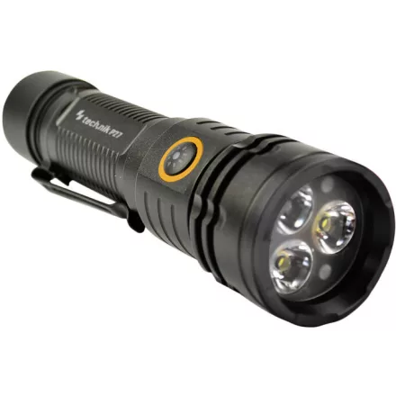 Technik Elemlámpa P27 (1x18650 2200mAh) 3XTE LED + USB-C (1500 lumen)