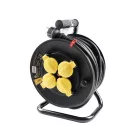Technik Industrial Kábeldob 4-er 25m 1,5mm2 H07RN-F (IP44) 16A