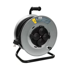   Technik Industrial Kábeldob 4-er 40m 2,5mm2 H07RN-F (IP44) 16A Fémház