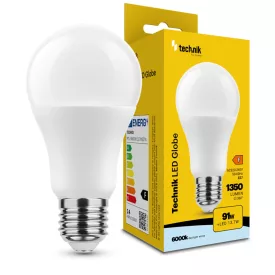   Technik LED Izzó Globe A60 13,7W E27 360° 6000K (1350 lumen) ERP
