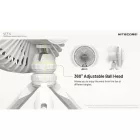 Nitecore NEF10 Elektromos Ventilátor (10000mAh akkumulátoros) Szürke