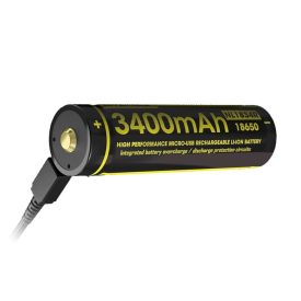   Nitecore Kellék Akkumulátor 18650 NL1834R USB-C tölthető 3400mAh 3,7V B1