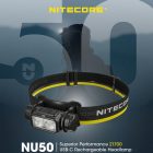 Nitecore Fejlámpa NU50 (Beépített Akkumulátor) LUMINUS SST-20-W (1400 lumen)