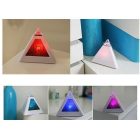 Ébresztőóra, digitális óra, asztali óra (színváltós, piramis alakú)