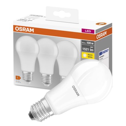 3db LED izzó E27 A60 14W = 100W 1521lm 2700K  360° OSRAM