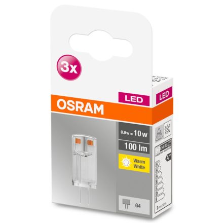 3db LED G4 0.9W = 10W 100lm 300° 12V OSRAM