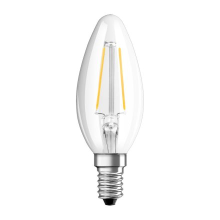 LED izzó E14 B35 CL 2.5W = 25W 250lm 2700K 300° OSRAM STAR izzószál