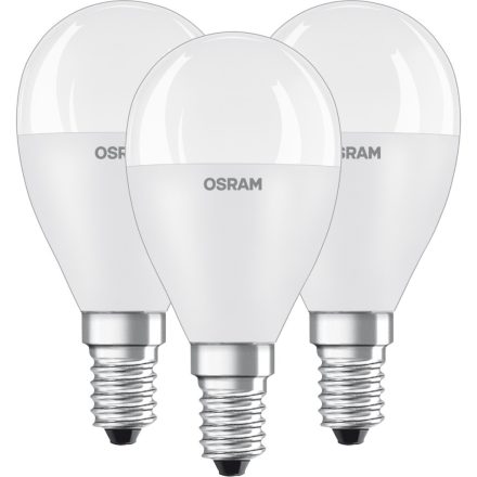 3db LED izzó Gömb E14 P45 7W = 60W 806lm 3000K 200° OSRAM 