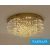 ELDLUX Kristály üveg mennyezeti lámpa E14×19 D800x350mm Arany