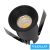 UNIVERSO Mini spot lámpatest 3w 4000k 300lm 30° IP20 Fekete D35x47mm kivágás:D28mm