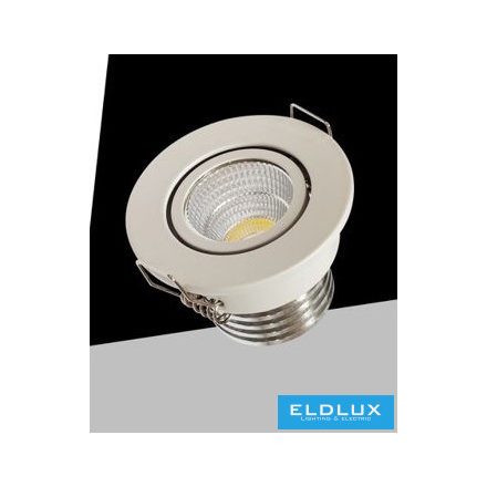 UNIVERSO Mini spot lámpatest 3w 6500k 270lm 30° IP20 Fehér D52x40mm Kivágás:D40mm