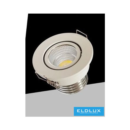 UNIVERSO Mini spot lámpatest 3w 4000k 270lm 30° IP20 Fehér D52x40mm Kivágás:D40mm