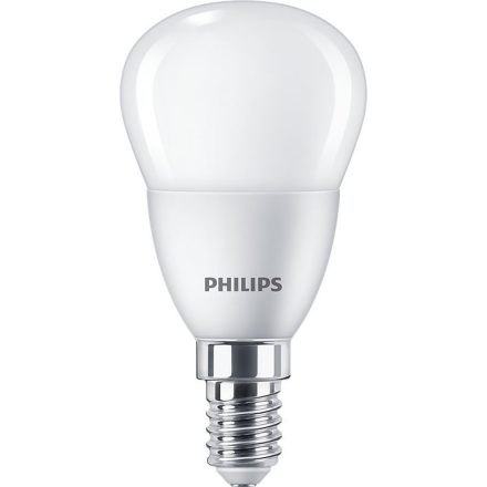 LED golyós izzó E14 P45 4,9W = 40W semleges 4000K 470lm PHILIPS