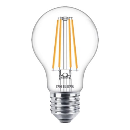 E27 A60 LED izzó 8,5W = 75W 1055lm 2700K izzószál PHILIPS CorePro