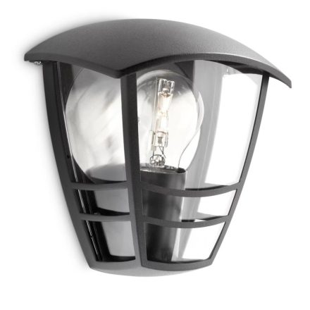 Kerti lámpa LED fali lámpa CREEK myGarden E27 IP44 Lantern Fekete PHILIPS