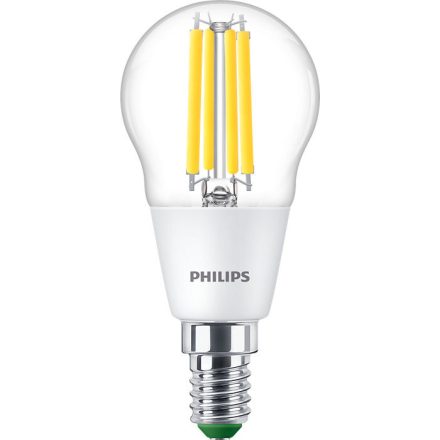 LED golyós izzó E14 P45 2.3W = 40W 485lm 4000K semleges izzószál PHILIPS Ultra Hatékony