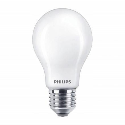 E27 A60 LED izzó 5,9W = 60W 806lm 2700 meleg izzószál tejes PHILIPS szabályozható