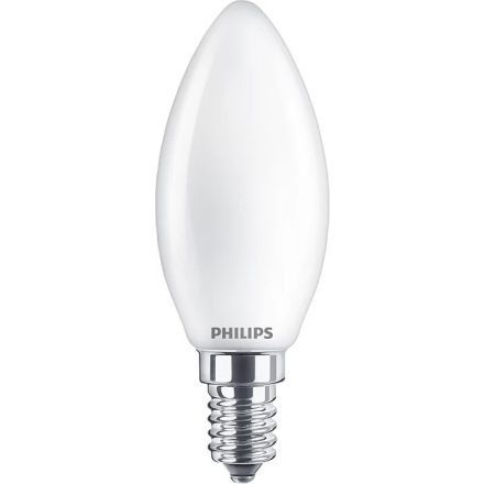 LED-es gyertyakörte E14 B35 3,4W = 40W 470lm 2700 meleg izzószál tejes PHILIPS szabályozható