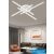 UNIVERSO Mennyezeti lámpa 45w 3600lm CCT KAPCSOLÓVAL IP20 fehér 640x640x110mm