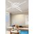 UNIVERSO Mennyezeti lámpa 45w 3600lm 3000K IP20 fehér 640x640x110mm