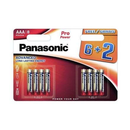 Panasonic Pro Power  Alkáli Mikro Elem AAA BL8