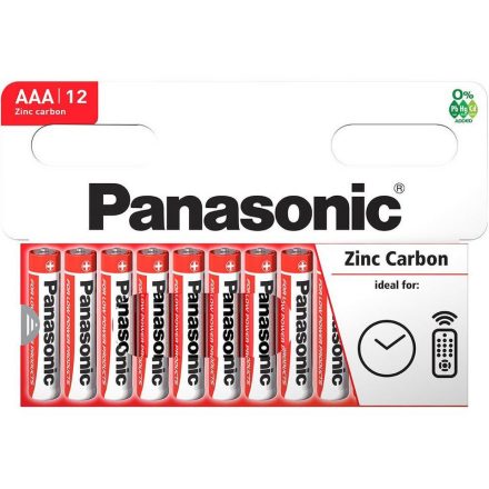 Panasonic Zinc Féltartós Mikro elem AAA (R03RZ/12HH) BL/12