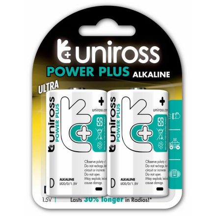 Uniross POWER PLUS Alkáli Góliát Elem D (LR20) (1,5V) B2