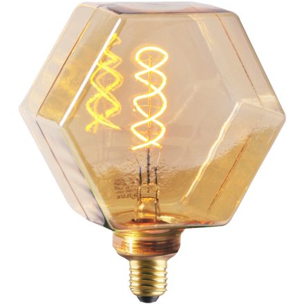 Dekoratív LED izzó E27 FILAMENT LB160 4W 260lm 1800K  320° DecoVintage Amber GOLDLUX (Polux)