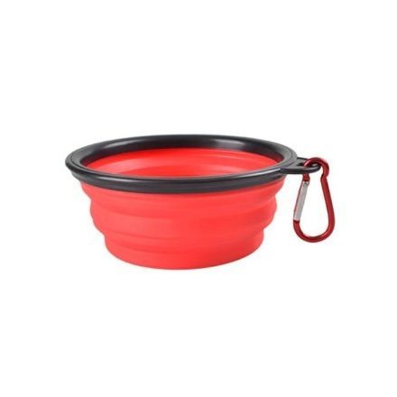 Latex hordozható etető és itató tál kutyáknak (350ML)