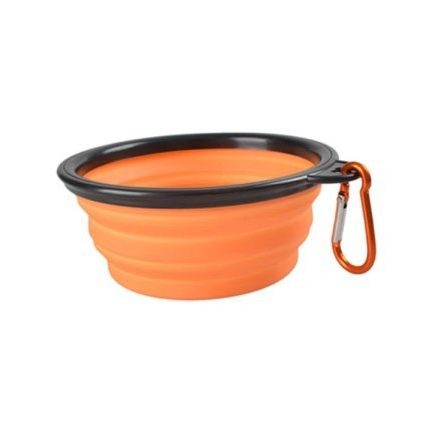 Latex hordozható etető és itató tál kutyáknak (350ML)