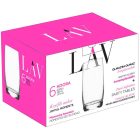 Pohár Adora, LAV, üveg, vízhez, 390 ml, 61x145 mm, csomag. 6 db