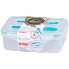 Műanyag ételhordó evőeszközzel 22x15,2x7,6 cm 1,5 l