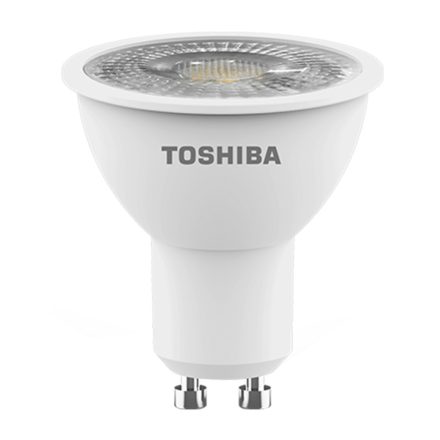 LED halogén izzó GU10 4W = 50W 345lm 3000K meleg spotlámpa TOSHIBA