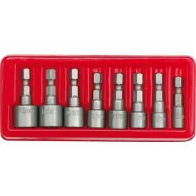   Behajtó készlet hatlapfejü csavarhoz 1/4" 8 részes 5-13 mm