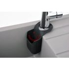 Szilikonos mosogatószivacstartó fekete